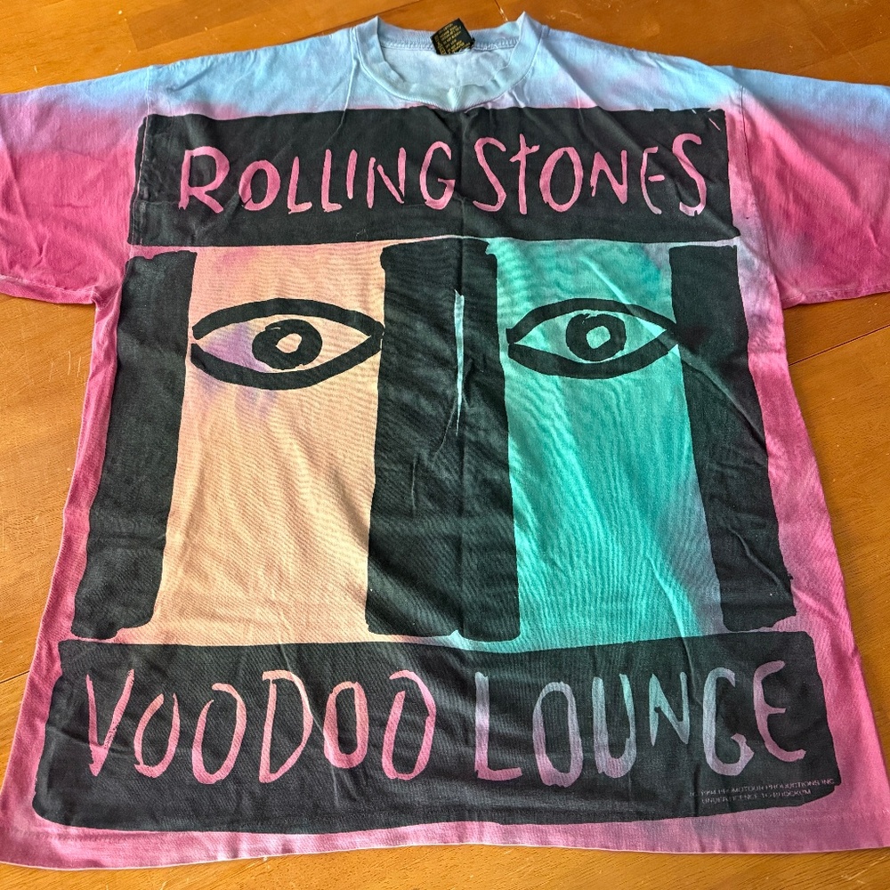 Original Vintage Rolling Stones Voodoo Lounge Tour T-shirt